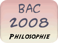 Bac 2008 philosophie
